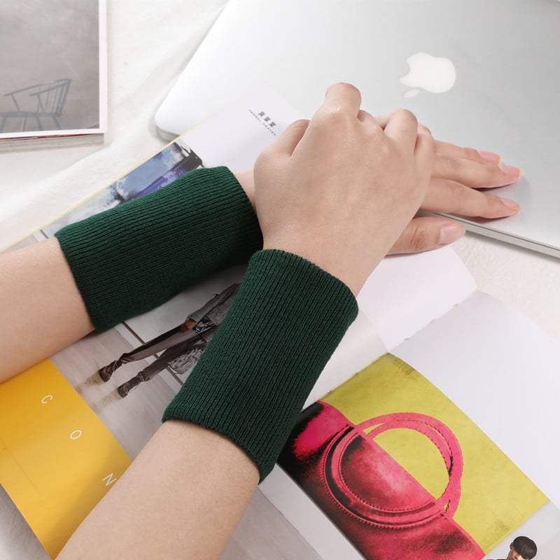 Pletena rukavica s poluj prstima – bez prstiju, zapešćni remen, poliester vlakno, opća namjena