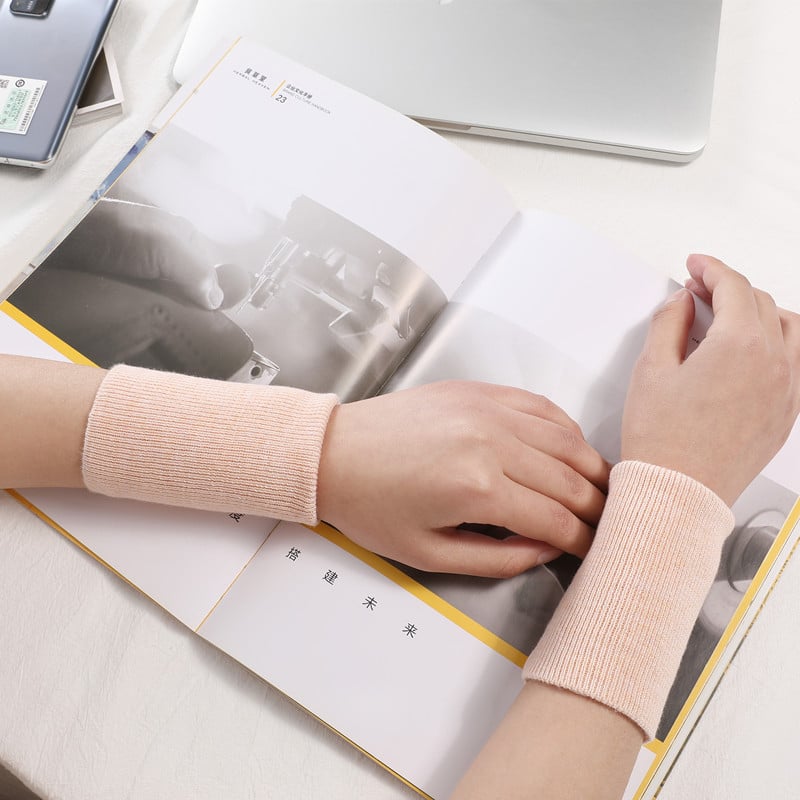 Pletena rukavica s poluj prstima – bez prstiju, zapešćni remen, poliester vlakno, opća namjena