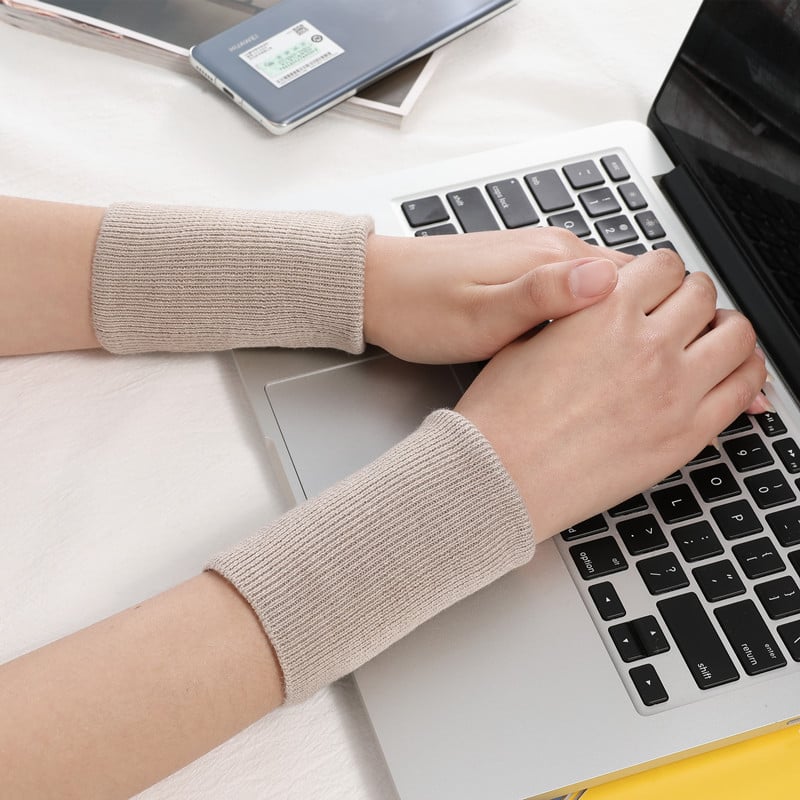 Pletena rukavica s poluj prstima – bez prstiju, zapešćni remen, poliester vlakno, opća namjena