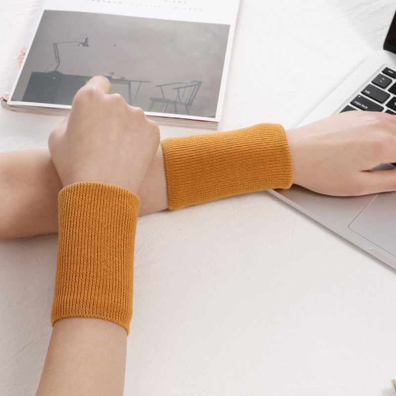 Pletena rukavica s poluj prstima – bez prstiju, zapešćni remen, poliester vlakno, opća namjena