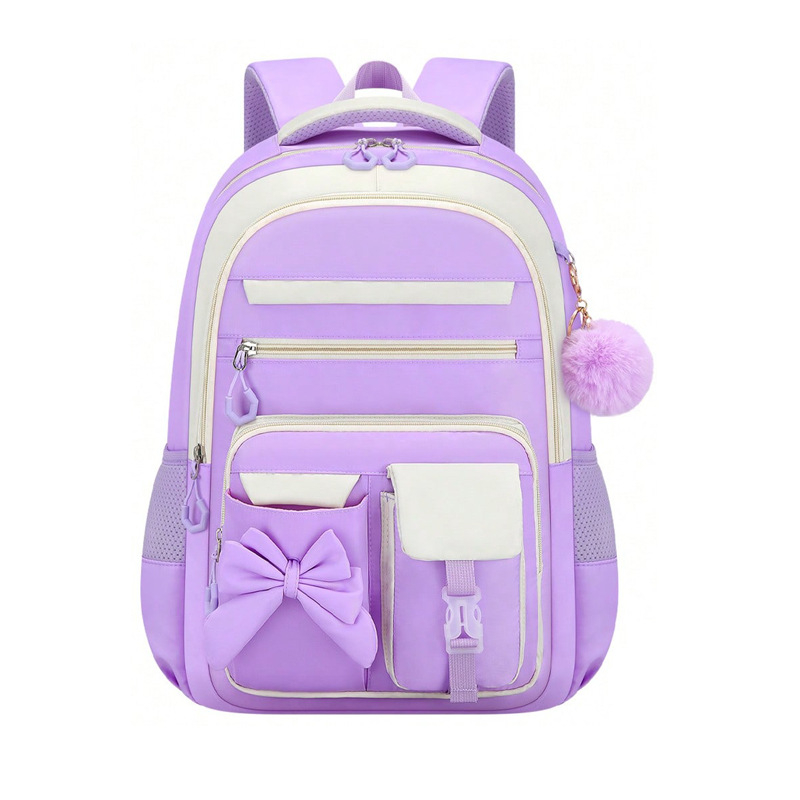 Mokyklinė kuprinė vidurinei mokyklai – stuburo apsauga, didelė talpa, trijų dalių komplektas, pečių diržai su oro pagalvėmis, Oxford audinys