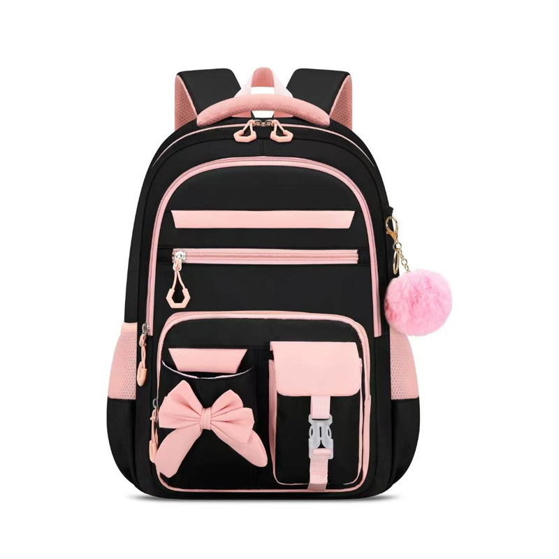 Mokyklinė kuprinė vidurinei mokyklai – stuburo apsauga, didelė talpa, trijų dalių komplektas, pečių diržai su oro pagalvėmis, Oxford audinys