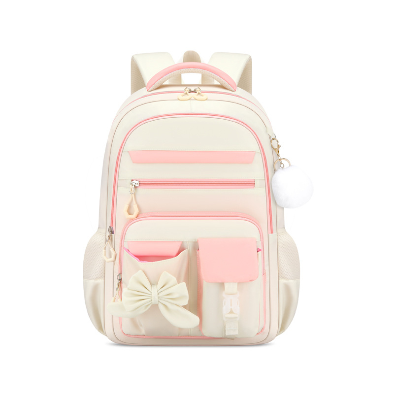 Mokyklinė kuprinė vidurinei mokyklai – stuburo apsauga, didelė talpa, trijų dalių komplektas, pečių diržai su oro pagalvėmis, Oxford audinys