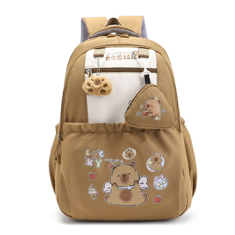 Unisex školský batoh pre deti - 20-35 L, vhodný pre 10-palcový notebook, ramenné popruhy s vzdušnou výplňou, vzor anime karikatúra, jar 2025