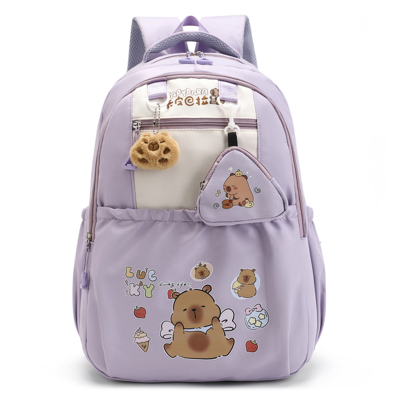 Unisex školský batoh pre deti - 20-35 L, vhodný pre 10-palcový notebook, ramenné popruhy s vzdušnou výplňou, vzor anime karikatúra, jar 2025