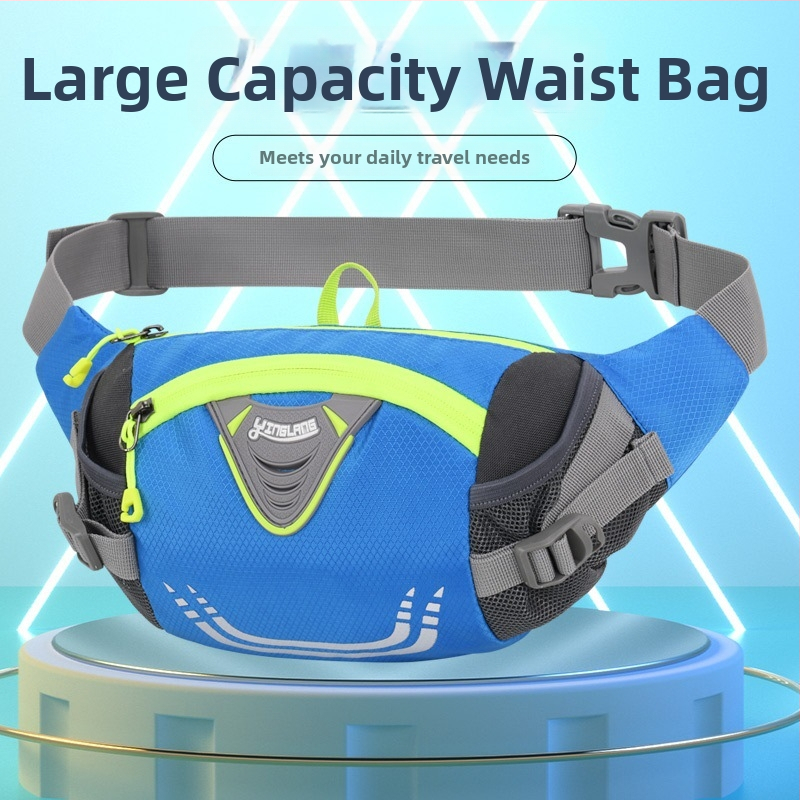 Nylonová pásová taška na vonkajšie športy — unisex, priedušná, nepremokavá a odolná voči opotrebovaniu, voľnočasová športová taška na bicyklovanie a turistiku