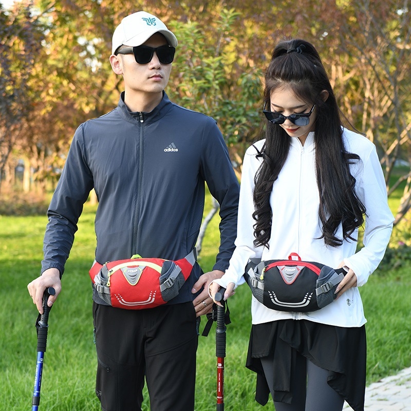 Nylonová pásová taška na vonkajšie športy — unisex, priedušná, nepremokavá a odolná voči opotrebovaniu, voľnočasová športová taška na bicyklovanie a turistiku