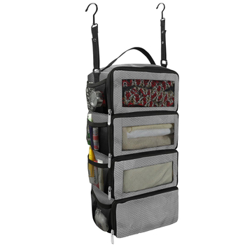 Reisimiseks riputatav kohvrihoiukott – kuubikujuline, polüester, hügieenitarvete korraldaja pardal