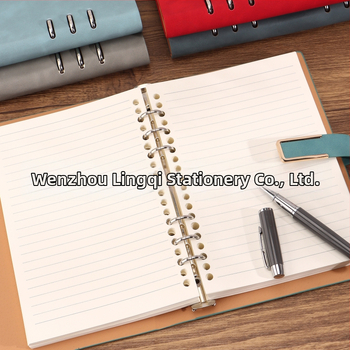 A5 sąsiuvinis su išimamosiomis lapais, pritaikytas logotipas, minimalistinis stilius, Daolin popierius