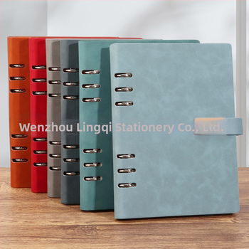 A5 sąsiuvinis su išimamosiomis lapais, pritaikytas logotipas, minimalistinis stilius, Daolin popierius