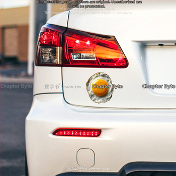 Reflexná samolepiaca nálepka na okno elektrického motocykla s kresleným vajíčkom, vodeodolná, model 0513, Číslo produktu LSR844541051528