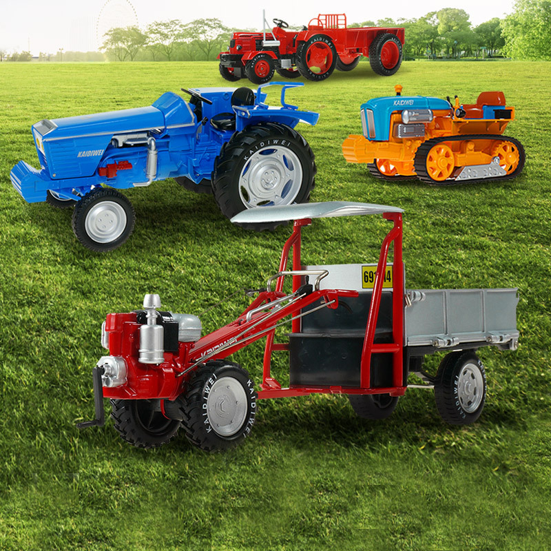 Model traktora s pásovým pohonom zo zliatiny – kovová hračka pre deti vo veku 4–6 rokov