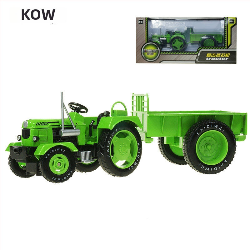 Model traktora s pásovým pohonom zo zliatiny – kovová hračka pre deti vo veku 4–6 rokov