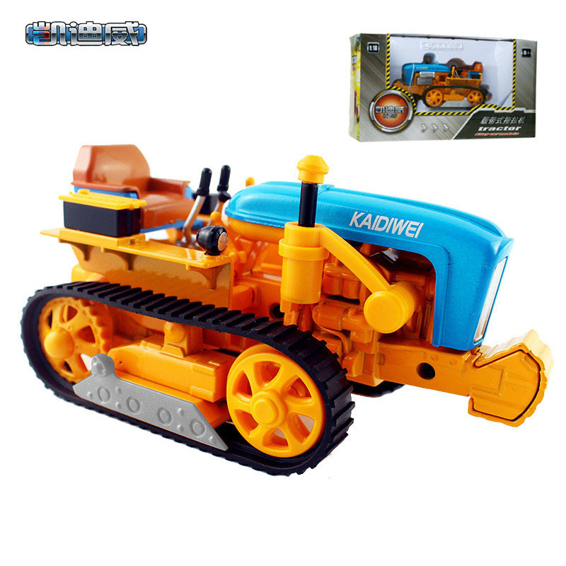 Model traktora s pásovým pohonom zo zliatiny – kovová hračka pre deti vo veku 4–6 rokov
