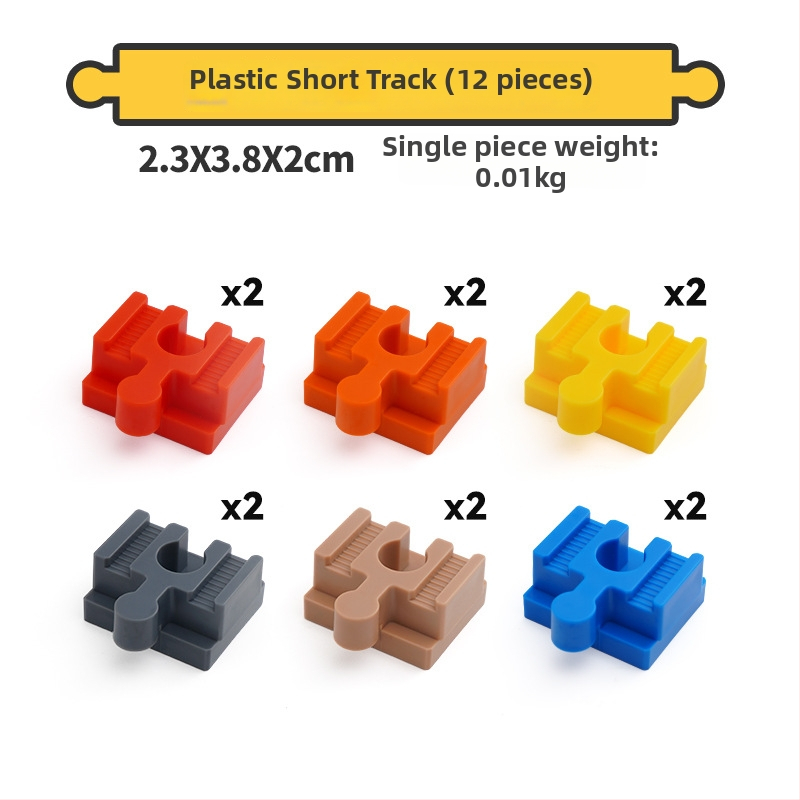 Tongshida Drevený Set Dráh So Veľkými Blokmi a Univerzálnymi Konektormi pre Vek 0–3 ROKov