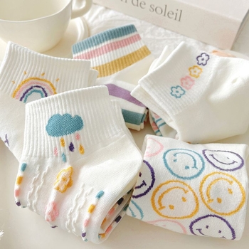 Dámske krátke bavlnené ponožky, 100% bavlna, absorbujú pot, krátky členok, leto, plážové športové ponožky