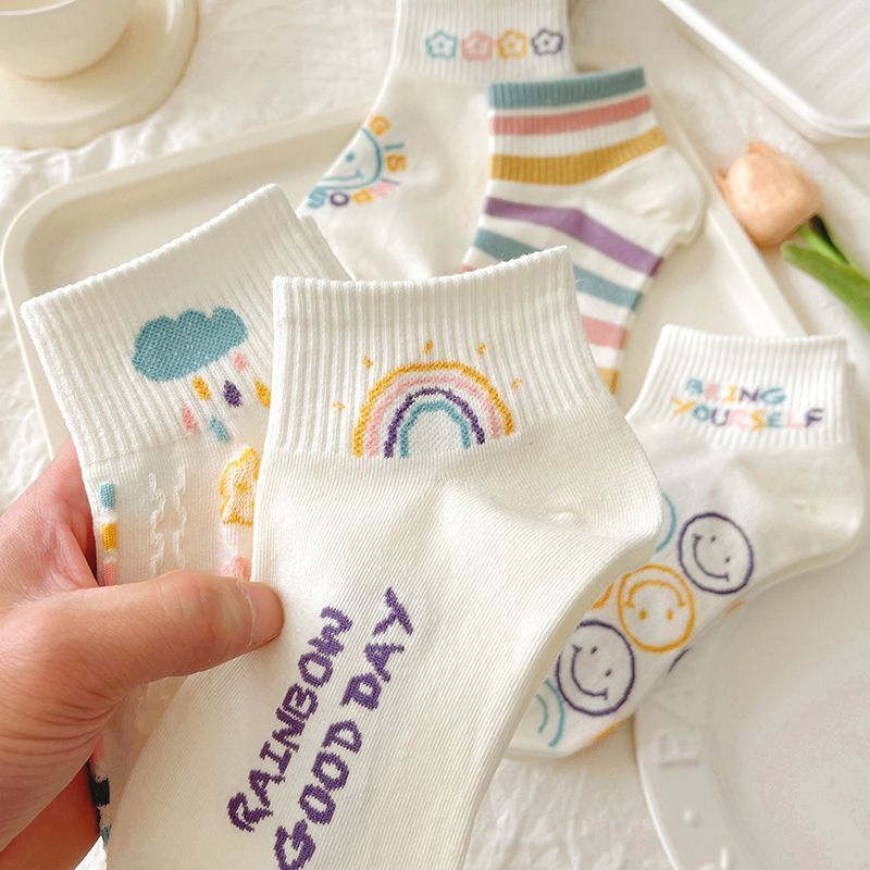 Dámske krátke bavlnené ponožky, 100% bavlna, absorbujú pot, krátky členok, leto, plážové športové ponožky