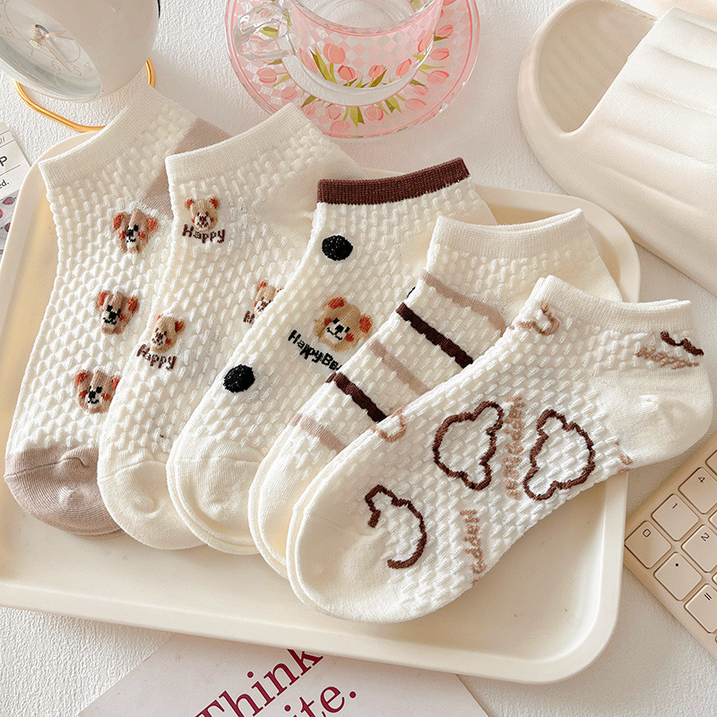 Dámske krátke bavlnené ponožky, 100% bavlna, absorbujú pot, krátky členok, leto, plážové športové ponožky