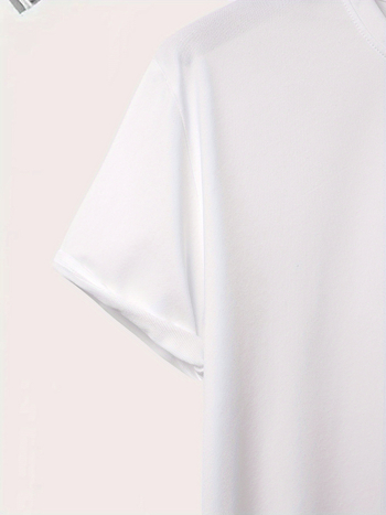 Pamuk majica s božićnim jelenim uzorkom, kratki rukavi, okrugli izrez