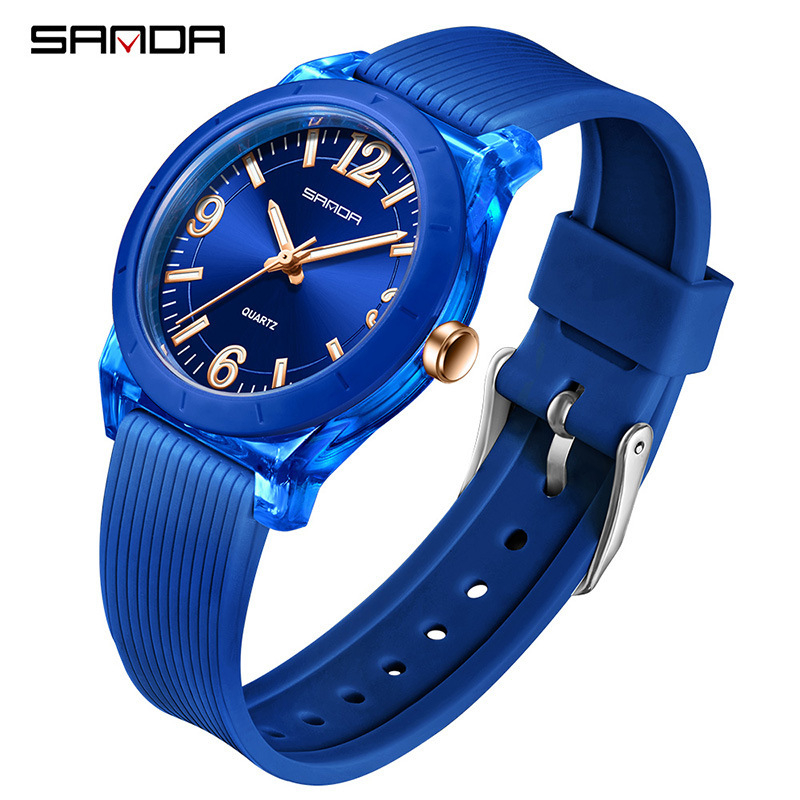 Sanda 6277 dječji kvarcni sat, vodootporan do 50 m, svijetleći, TPU narukvica, staklo prekriveno