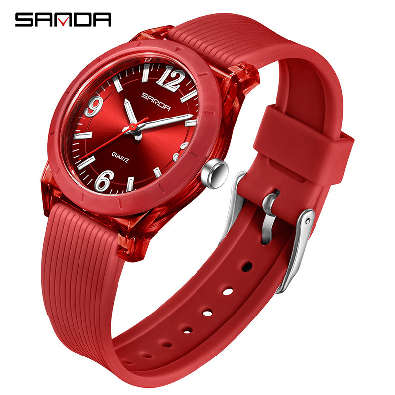 Sanda 6277 dječji kvarcni sat, vodootporan do 50 m, svijetleći, TPU narukvica, staklo prekriveno