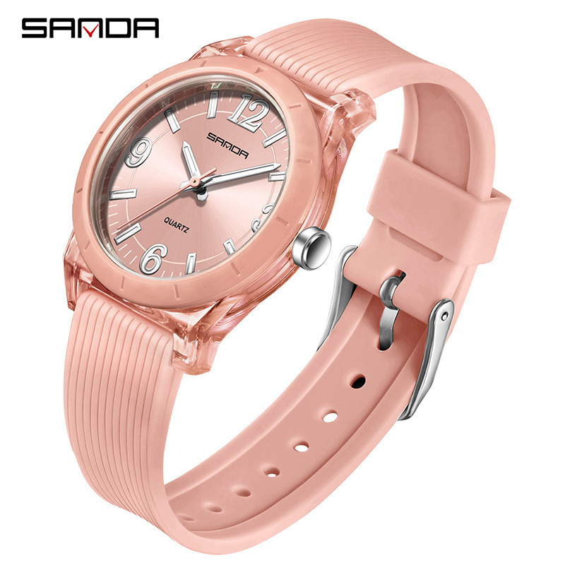 Sanda 6277 dječji kvarcni sat, vodootporan do 50 m, svijetleći, TPU narukvica, staklo prekriveno