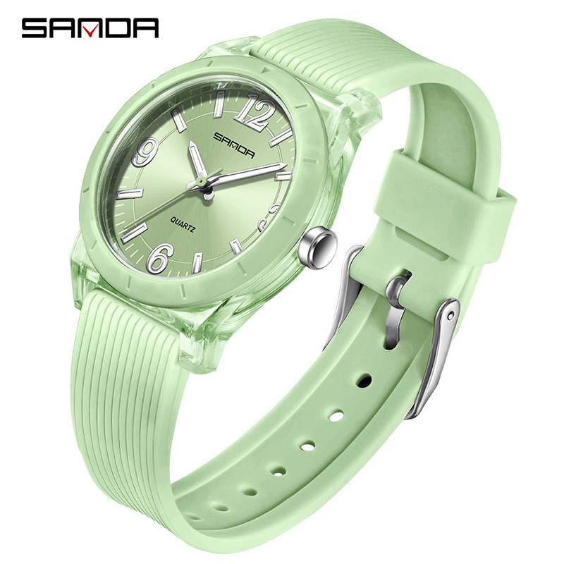 Sanda 6277 dječji kvarcni sat, vodootporan do 50 m, svijetleći, TPU narukvica, staklo prekriveno