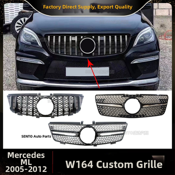 Mercedes ML W164 Gypsophila štýlová mriežka – ABS plast, vstup vzduchu mriežka, montáž na nárazník, hmotnosť 2.6 kg, 2005–2012