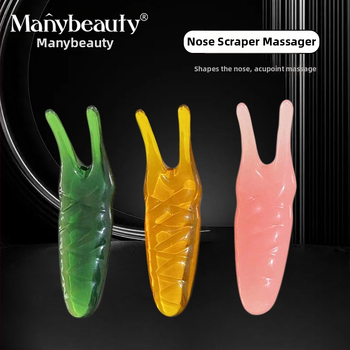 Nástroj na masáž tváre z prírodnej živice pre masáž nosa a očných oblastí