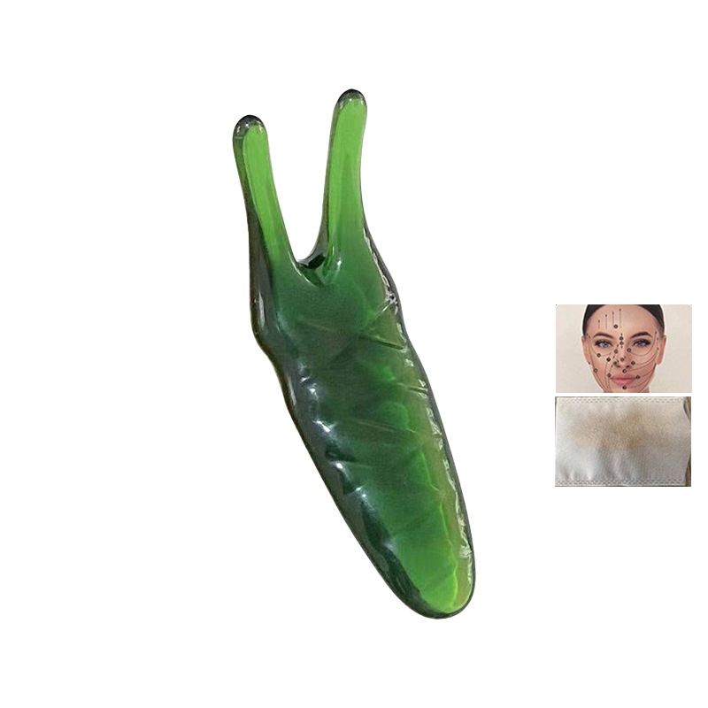 Nástroj na masáž tváre z prírodnej živice pre masáž nosa a očných oblastí