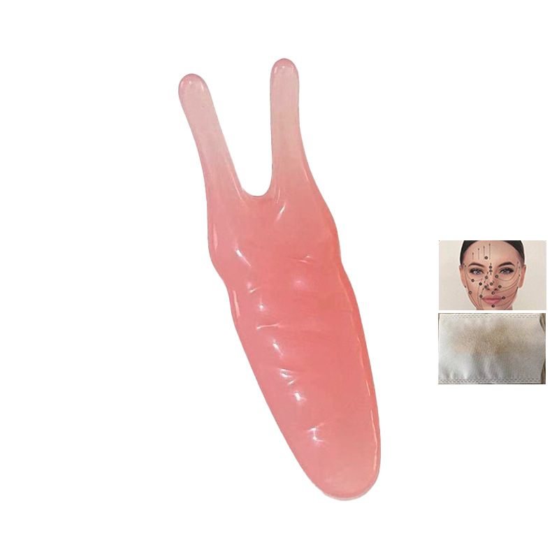 Nástroj na masáž tváre z prírodnej živice pre masáž nosa a očných oblastí