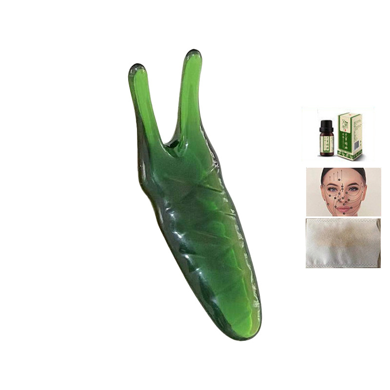 Nástroj na masáž tváre z prírodnej živice pre masáž nosa a očných oblastí