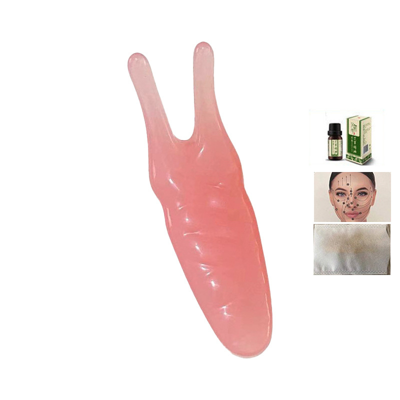 Nástroj na masáž tváre z prírodnej živice pre masáž nosa a očných oblastí