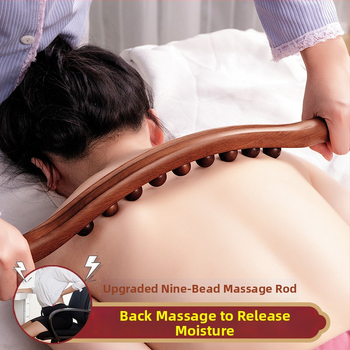 Prístroj na cupping s masážnymi tyčami so siedmimi a deviatimi korálkami pre celé telo, čistenie meridiánov a škrabací nástroj