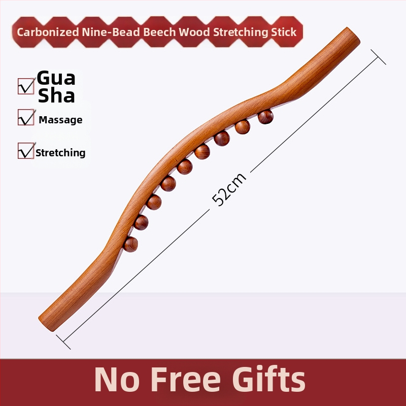 Prístroj na cupping s masážnymi tyčami so siedmimi a deviatimi korálkami pre celé telo, čistenie meridiánov a škrabací nástroj