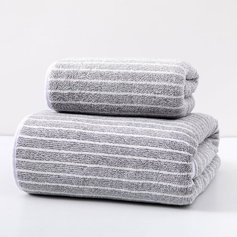 Комплект кърпи за баня и лице от коралов флис, 150D, тегло 80–100 g, подгъв, жакард и Plain weave