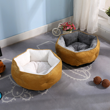 Cuib hexagonal pentru pisici, pentru toate sezoanele, cald și antiderapant, din material textil