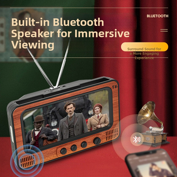 CANGLAI galda statīvs telefona ar ekrāna palielinājumu un TV stila korpusu, plastmasas korpuss, atbalsta pielāgošanu