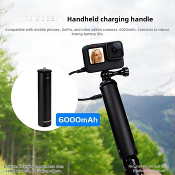 Držiak na nabíjanie z hliníkovej zliatiny pre Action3 360 športovú kameru a GoPro11; mobilný živý prenos; vonkajšie napájanie; kód produktu Aldrjdcfx2al
