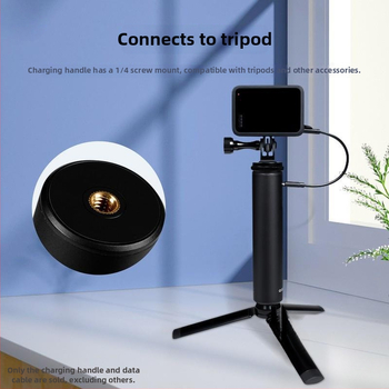 Držiak na nabíjanie z hliníkovej zliatiny pre Action3 360 športovú kameru a GoPro11; mobilný živý prenos; vonkajšie napájanie; kód produktu Aldrjdcfx2al