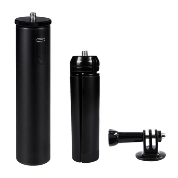 Mână de încărcare din aliaj de aluminiu pentru Action3 360 cameră de acțiune și GoPro11; streaming pe mobil; sursă externă de alimentare; cod produs Aldrjdcfx2al