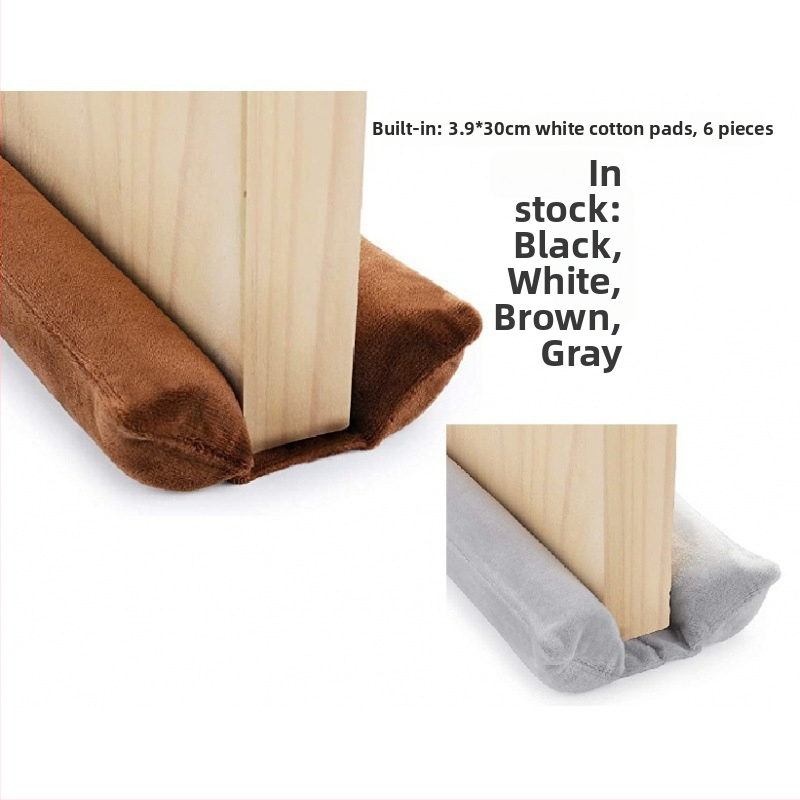 Tesniaca páska na spodok dverí – vetru odolná, tesnenie špár, zvuková izolácia. Materiál: zamatový plátenný kožený textil s potlačou