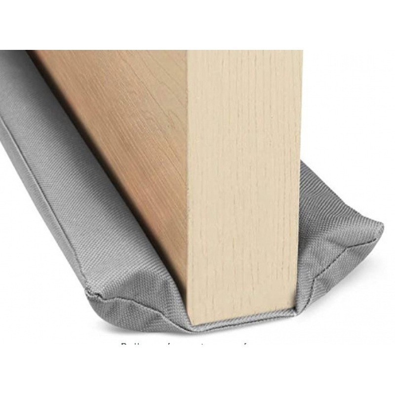 Tesniaca páska na spodok dverí – vetru odolná, tesnenie špár, zvuková izolácia. Materiál: zamatový plátenný kožený textil s potlačou