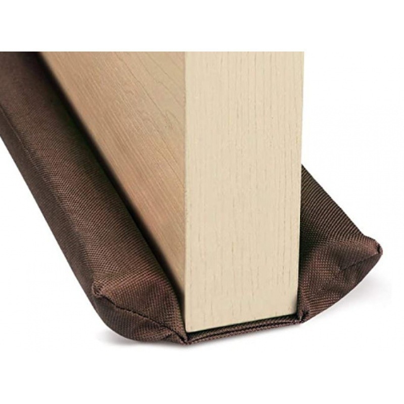 Tesniaca páska na spodok dverí – vetru odolná, tesnenie špár, zvuková izolácia. Materiál: zamatový plátenný kožený textil s potlačou