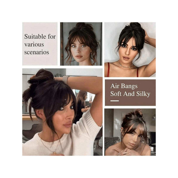 Kapa za periku s bangs i podesivim gumbima (Materijal: Drugo; Kuka za kosu: Duck Clip; Materijal umetka: Titanij-ev spoj; Kod proizvoda: sh123346173; Izlazak: Zima 2025)