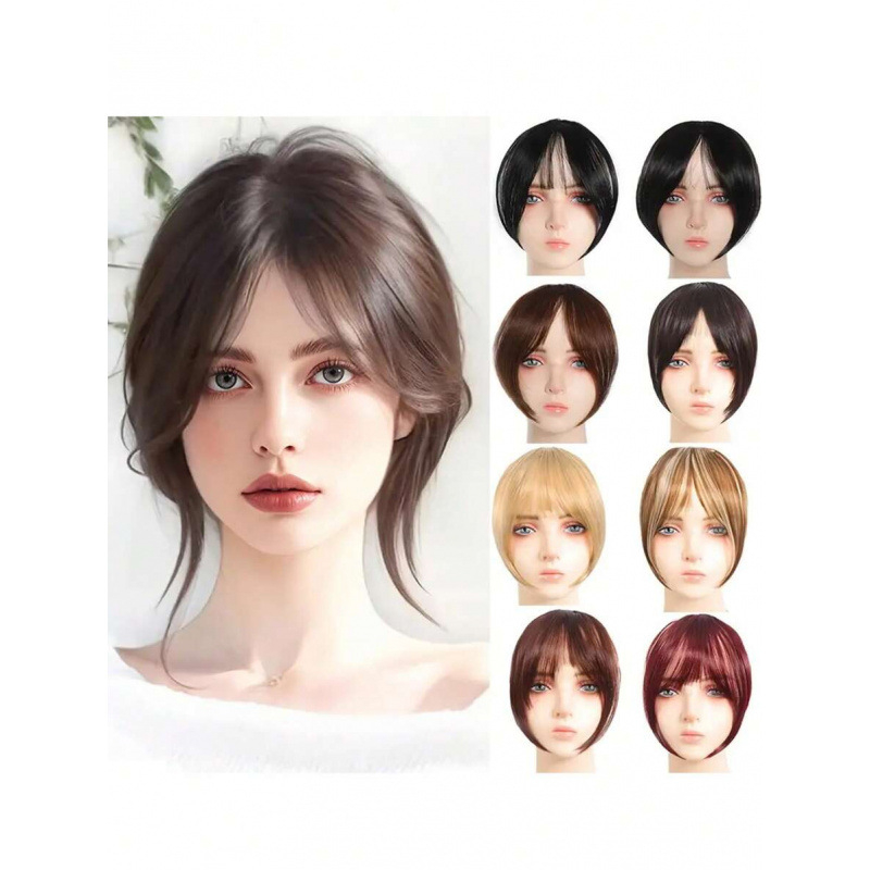 Kapa za periku s bangs i podesivim gumbima (Materijal: Drugo; Kuka za kosu: Duck Clip; Materijal umetka: Titanij-ev spoj; Kod proizvoda: sh123346173; Izlazak: Zima 2025)