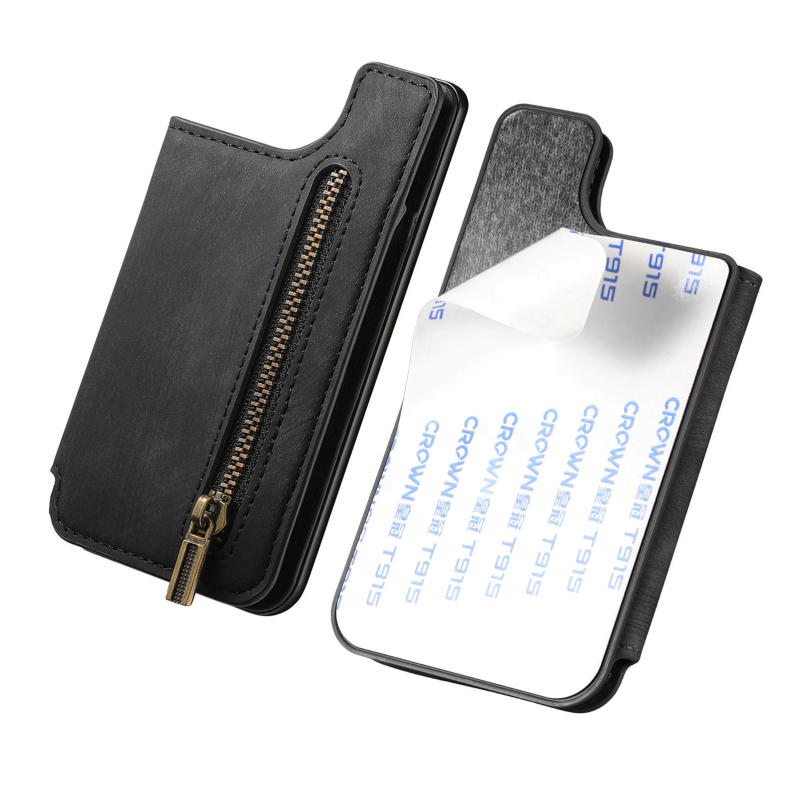 Ljepljiva stražnja naljepnica za držač kartica – minimalistički stil, umjetna koža, ljepilo, kompatibilan s bilo kojim modelom, funkcija: umetanje kartice