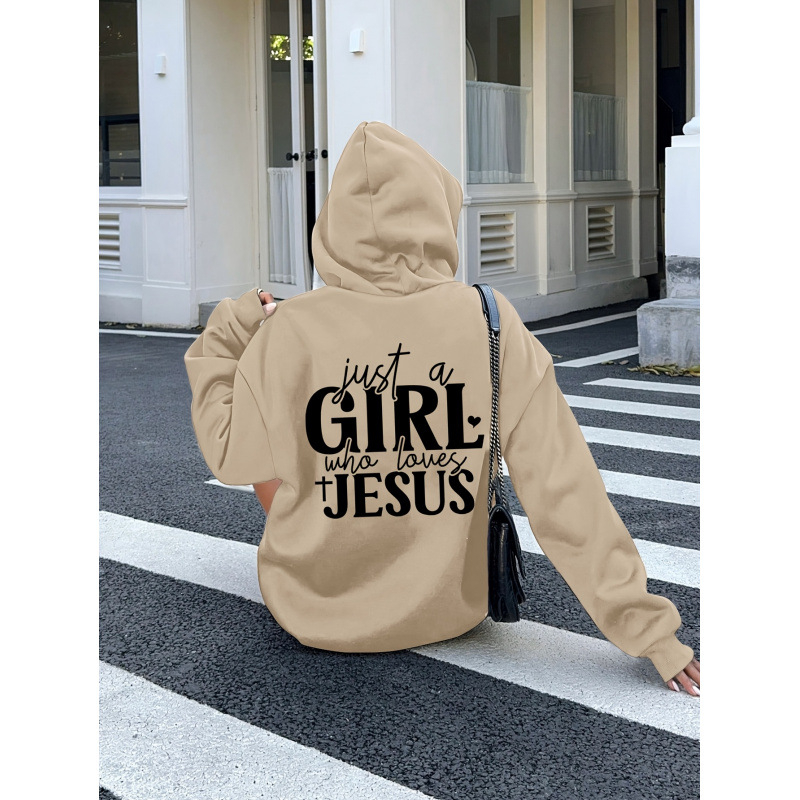 Crna ženska mikina s kapuljom, dugi rukavi, džep kengura, natpis slovima, poliester 95%