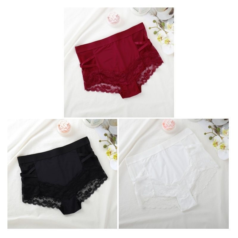 Dámske bavlnené nohavičky s stredným pásom a bavlnou podšívkou v rozkroku (81-90% bavlny)