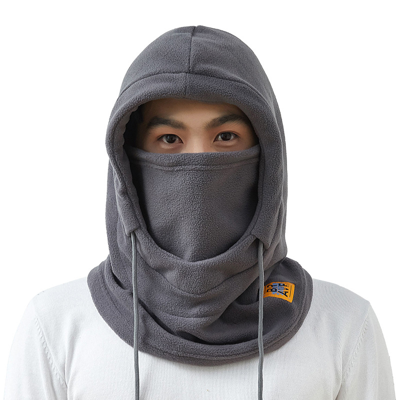 Mască de ciclism cu șapcă și fular integrate, căptușeală din fleece, rezistentă la vânt, material poliester, unisex, echipament pentru ciclism în aer liber în sezonul rece